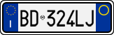 License plate of Italy, Cars (1994 year series)