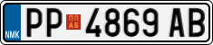 License plate of North Macedonia, Regular plates (2012)