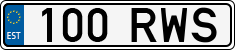 License plate of Estonia, Regular car plates