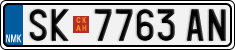 License plate of North Macedonia, Regular plates (2012)