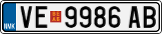 License plate of North Macedonia, Regular plates (2012)