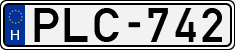 license plates of Hungary, Cars (1990)