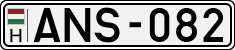 license plates of Hungary, Cars (1990)