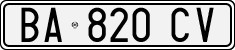 License plate of Italy, Cars (1994 year series)