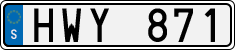 License plate of Sweden, Regular plates