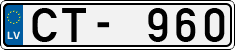 License plate of Latvia, Regular car plates