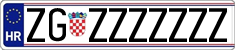 License plate of Croatia, Vanity Plates
