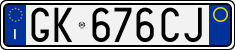 License plate of Italy, Cars (1994 year series)