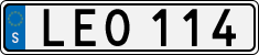 License plate of Sweden, Regular plates