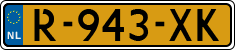 License plate of the Netherlands, Cars