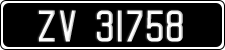 License plate of Ireland, Oldtimers
