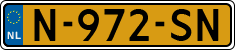 License plate of the Netherlands, Cars