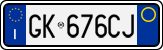 License plate of Italy, Cars (1994 year series)