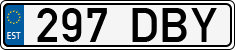 License plate of Estonia, Regular car plates