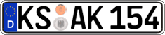 German license plate, Regular plates