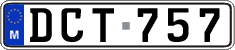 License plate of Malta, Regular plates (ABC 123)