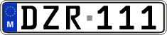 License plate of Malta, Regular plates (ABC 123)