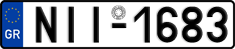 License plate of Greece, Cars
