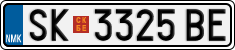 License plate of North Macedonia, Regular plates (2012)