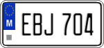 License plate of Malta, Regular plates (ABC 123)