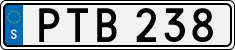 License plate of Sweden, Regular plates