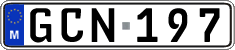 License plate of Malta, Regular plates (ABC 123)