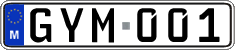 License plate of Malta, Regular plates (ABC 123)