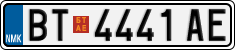 License plate of North Macedonia, Regular plates (2012)