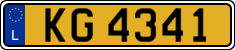 License plate of Luxembourg, 2003 year system
