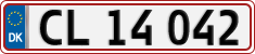 License plate of Denmark, Regular plates