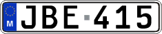 License plate of Malta, Regular plates (ABC 123)
