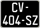 French license plate, SIV (oldtimers)