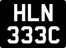 License plate of the United Kingdom, 1963 year system