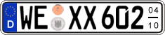 German license plate, Seasonal plates