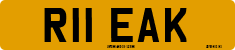 License plate of the United Kingdom, 1983 year system