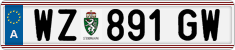 License plate of Austria, Regular plates