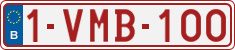 License plate of Belgium, Regular plates (2010)