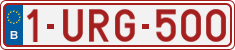 License plate of Belgium, Regular plates (2010)