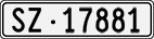 License plate of Switzerland, Cars
