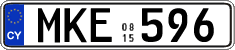 License plate of Cyprus, Regular plates