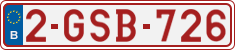 License plate of Belgium, Regular plates (2010)