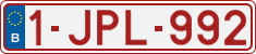 License plate of Belgium, Regular plates (2010)