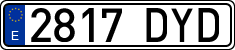 License plates of Spain, Ordinary (2000)