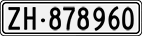 License plate of Switzerland, Cars