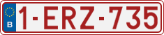 License plate of Belgium, Regular plates (2010)
