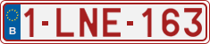 License plate of Belgium, Regular plates (2010)