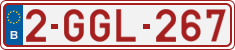 License plate of Belgium, Regular plates (2010)