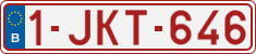 License plate of Belgium, Regular plates (2010)
