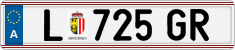 License plate of Austria, Regular plates