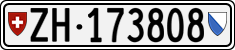 License plate of Switzerland, Cars
